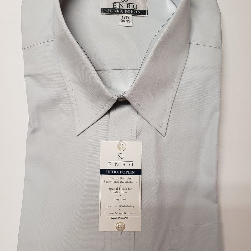 Mens Big & Tall  ENRO Shirt 17 1/2  34-35